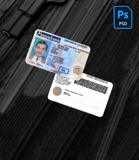 USA Pennsylvania driving license 2024-present PSD